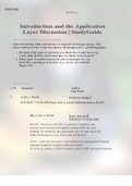 Introduction and the Application Layer Discussion &vert; StudyGuide Networks and Protocols &lpar;graded&rpar;