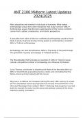 ANT 2100 Midterm Latest Updates 2024&sol;2025
