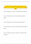 NAPLEX HIV brand&sol;generic Questions with 100&percnt; Correct Answers &vert; Verified &vert; Latest Update 2024