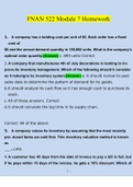 FNAN 522 Module 7 Homework Questions & Answers&lpar;2022&rpar; &lpar;Verified Answers&rpar;