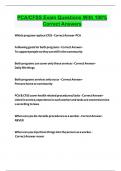 PCA&sol;CFSS Exam Questions With 100&percnt; Correct Answers 2024