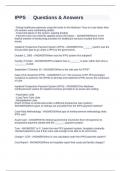 IPPS Questions & Answers