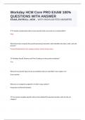 Workday HCM Core PRO EXAM 100&percnt; QUESTIONS WITH ANSWER  EXAM&comma;&comma;PAYROLL &comma;HCM &comma;  WITH HIGHLIGHTED ANSWERS