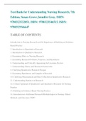 Test Bank for Understanding Nursing Research&comma; 7th Edition&comma; Susan Grove&comma; Jennifer Gray&comma; ISBN&colon; 9780323
