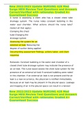 New 2022&sol;2023 Update NURSING 428 Med Surge HESI Review Test Questions and Answers Correct&sol;Verified with rationales Graded A&plus; Guaranteed Success 