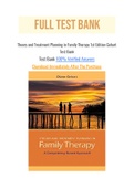 Theory and Treatment Planning in Family Therapy 1st Edition Gehart Test Bank