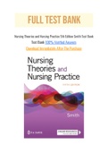 Nursing Theories and Nursing Practice 5th Edition Smith Test Bank