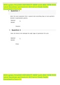 2022 update WALDEN UNIVERSITY NRNP 6635 MID TERM 2022 Latest Questions and Answers All Correct Study Guide&comma; Download to Score A&plus;