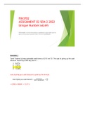 FIN3702 Assignment 02 Semester 2 2022 Answers
