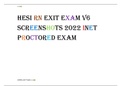 INET HESI RN EXIT EXAM V6 ACTUAL TEST SCREENSHOTS