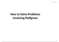 How to solve problems involving pedigrees