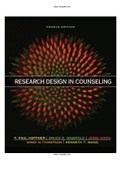Research Design in Counseling 4th Edition Heppner Test Bank &vert;COMPLETE TEST BANK &vert; Guide A&plus;&period;