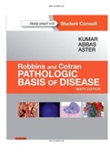 Robbins and Cotran Pathologic Basis of Disease 9th Edition Kumar Test Bank |COMPLETE TEST BANK | Guide A+.