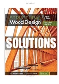 Structural Wood Design 2nd Edition Aghayere Solutions Manual Download Immediately.