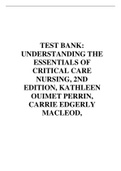UNDERSTANDING THE ESSENTIALS OF CRITICAL CARE NURSING, 2ND EDITION, KATHLEEN OUIMET PERRIN,
