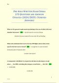 PRE-SOLO WRITTEN EXAM CESSNA 172 QUESTIONS AND ANSWERS UPDATED &lpar;2024&sol;2025&rpar; &lpar;VERIFIED ANSWERS&rpar;
