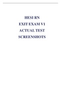 INET HESI RN EXIT EXAM V1 ACTUAL TEST SCREENSHOTS