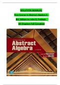 Solution Manual for First Course in Abstract Algebra A&comma; 8th Edition by John B&period; Fraleigh&comma; Verified Chapters 1 - 56&comma; Complete Newest Version