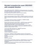 blended competencies exam 2022&sol;2023 with complete Solution