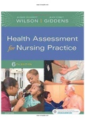 Health Assessment for Nursing Practice 6th Edition Wilson Giddens Test Bank