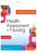 Health Assessment in Nursing 6th Edition Weber Kelley Test Bank