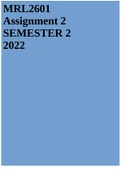 MRL2601 Assignment 2 Semester 2 2022
