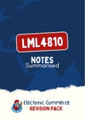 LML4810 - Summarised NOtes