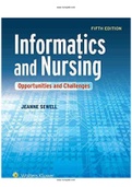 Informatics and Nursing Opportunities and Challenges 5th Edition Sewell Test Bank