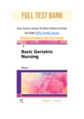 Basic Geriatric Nursing 7th Edition Williams Test Bank