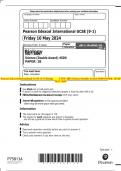Pearson Edexcel International GCSE &lpar;9-1&rpar; Biology UNIT&colon; 4BI1 Science &lpar;Double Award&rpar; 4SD0 PAPER&colon; 1B QP  MAY 2024 