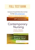 Contemporary Nursing 8th Edition Cherry Test Bank
