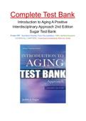 Introduction to Aging A Positive Interdisciplinary Approach 2nd Edition Sugar Test Bank