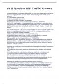 ch 16 Questions With Certified Answers