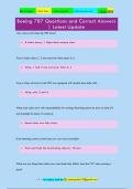 Boeing 787 Questions and Correct Answers  &vert; Latest Update
