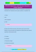 BTE450 Questions and Correct Answers &vert;  Latest Update