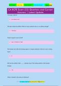 CA RCFE Exam &lpar;22&rpar; Questions and Correct  Answers &vert; Latest Update