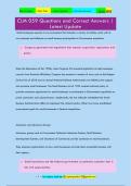 CLM 059 Questions and Correct Answers &vert;  Latest Update