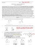 CHEM241 Final Exam Practice Amines and Carbohydrates 