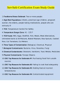 ServSafe Certification Exam Study Guide &lpar;2022&sol;2023&rpar; Verified Terms And Explanations