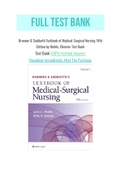 Brunner & Suddarth Textbook of Medical-Surgical Nursing 14th Edition by Hinkle&comma; Cheever Test Bank
