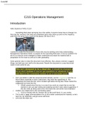 Operations Management c215 Study Guide