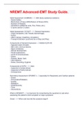 NREMT Advanced-EMT Study Guide 