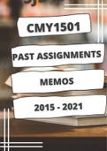 CMY1501 Past Assignment (Questions and Answers) 2015 - 2021 (Great for revision) - MQS.      300 Pages 