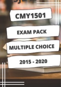 CMY1501 Exam Pack (Multiple Choice Questions & Answers) 