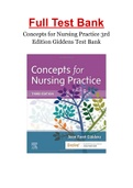 Concepts for Nursing Practice 3rd Edition Giddens Test Bank