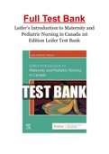 Leifer’s Introduction to Maternity and Pediatric Nursing in Canada 1st Edition Leifer Test Bank