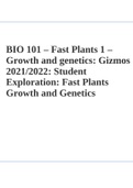 BIO 101 – Fast Plants 1 – Growth and genetics: Gizmos 2021/2022: Student Exploration: Fast Plants Growth and Genetics
