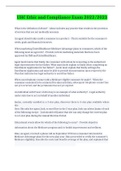 UHC Ethic and Compliance Exam 2022-2023&period;