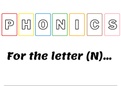Phonics for the Letter "N" | Basic English PDF for Students to Learn Phonics | English For Early Years