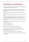 NUR1212C Exam 1 Study Materials Questions &plus; Answers Graded A&plus;